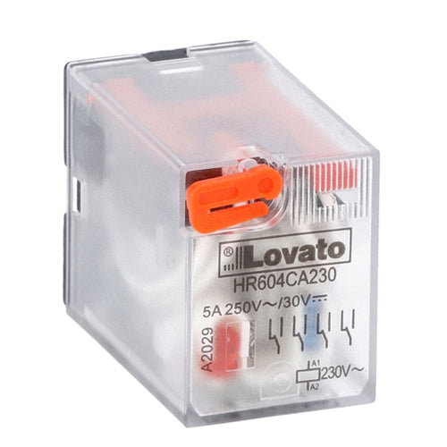 Lovato HR604CA230, Industrial Relay with LED Indicator and Mechanical ...