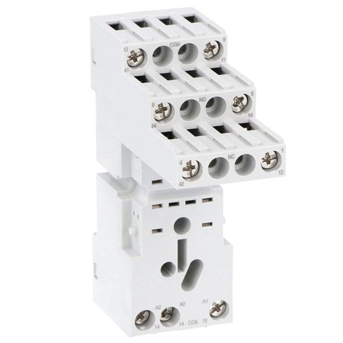 Lovato HR6XS21, Sockets for Relays with 2 Changeover Contact, Screw Terminals, Contact Terminals All on Upper Side