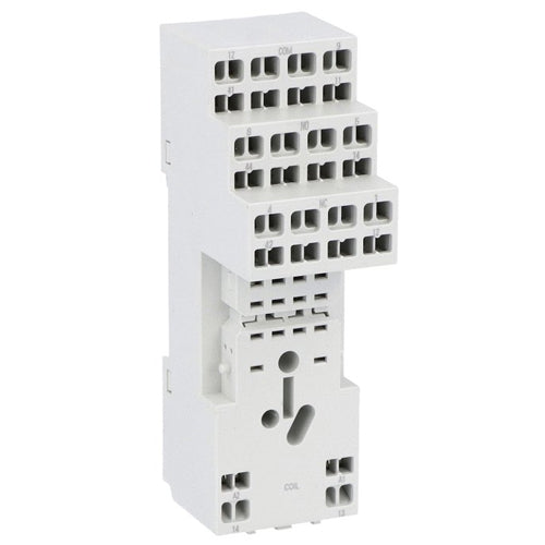 Lovato HR6XS21S, Socket for Relay with 2 C/O Contacts, Spring Terminals, Push-In Technology