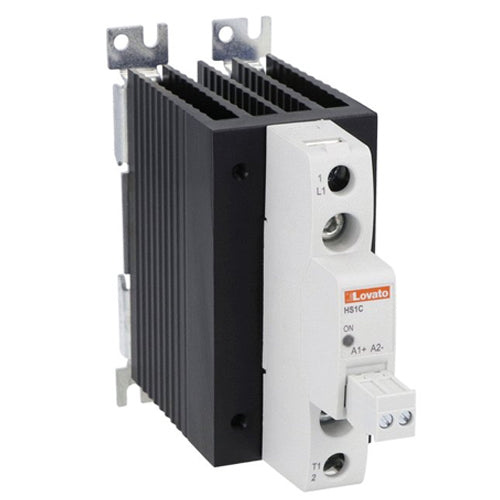 Lovato HS1C6HV040D024, Solid State Relay Complete with Heatsink, Single-Phase, 40A, 4...32VDC, Screw Terminals