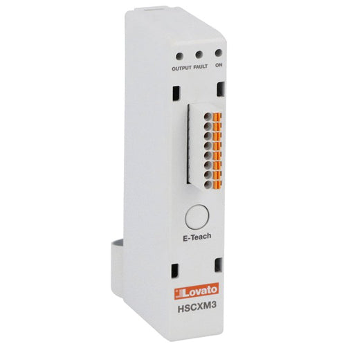 Lovato HSCXM3, Temperature Controller and Load Current Monitoring with Modbus-RTU over RS485 Comunication for HS1C... Solid State Relays, Supply 24VDC