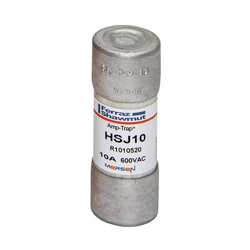 Mersen HSJ10, Class J HSJ High-Speed Fuse, 600VAC/500VDC, 10A, Ferrule Type