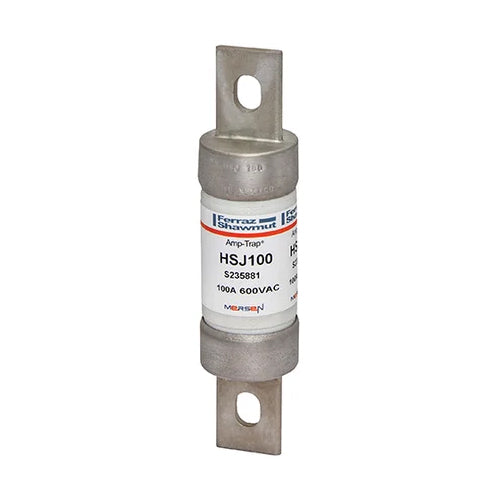 Mersen HSJ100, Class J HSJ High-Speed Fuse, 600VAC/500VDC, 100A, Blade Type