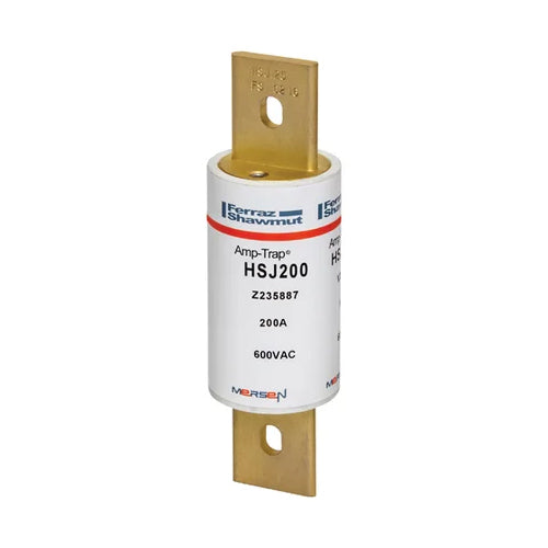 Mersen HSJ200, Class J HSJ High-Speed Fuse, 600VAC/500VDC, 200A, Blade Type
