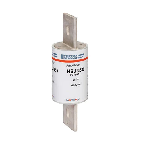 Mersen HSJ350, Class J HSJ High-Speed Fuse, 600VAC/500VDC, 350A, Blade Type