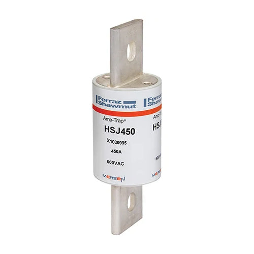 Mersen HSJ450, Class J HSJ High-Speed Fuse, 600VAC/500VDC, 450A, Blade Type