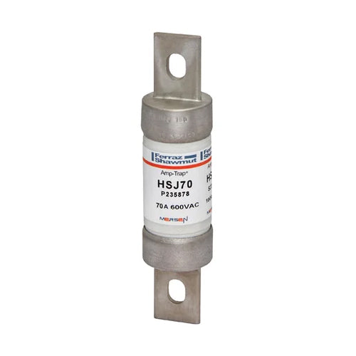 Mersen HSJ70, Class J HSJ High-Speed Fuse, 600VAC/500VDC, 70A, Blade Type