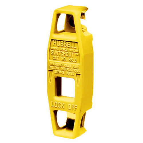 Hubbell HSLDPK2, Toggle Switch Lockout Device (Two Devices Per Package), Yellow