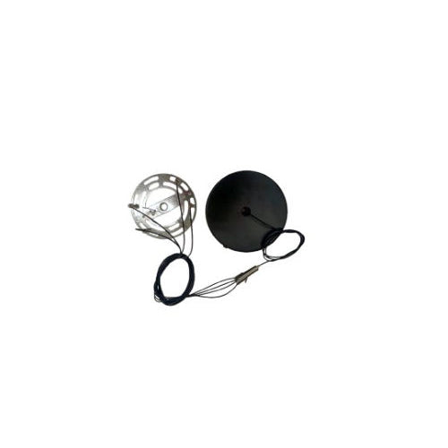 Votatec Hanging Wire/BK, canopy+ 2 meter pole + plate Suitable for FMS Flushmounts, Black
