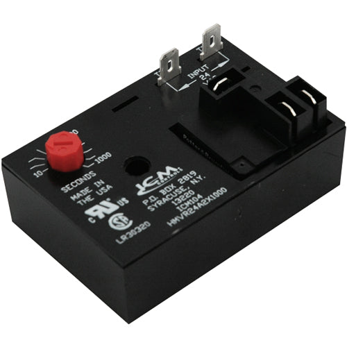 Alltemp 24-ICM104, Delay on Make Timer, 18-30 VAC, 50/60 Hz, SPDT Output, Knob-Adjustable Time Delay 10-1000 Seconds