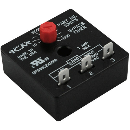 Alltemp 24-ICM175, Bypass Timer, 18-240 VAC, 50/60 Hz, Knob-Adjustable Time Delay 10-1000 Seconds