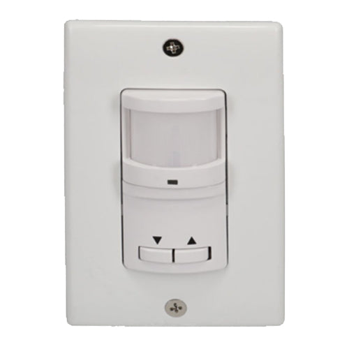 Intermatic IOS-DOV-D-WH, Commercial Grade In-Wall 0-10 V Dimming PIR Occupancy/Vacancy Sensor, White