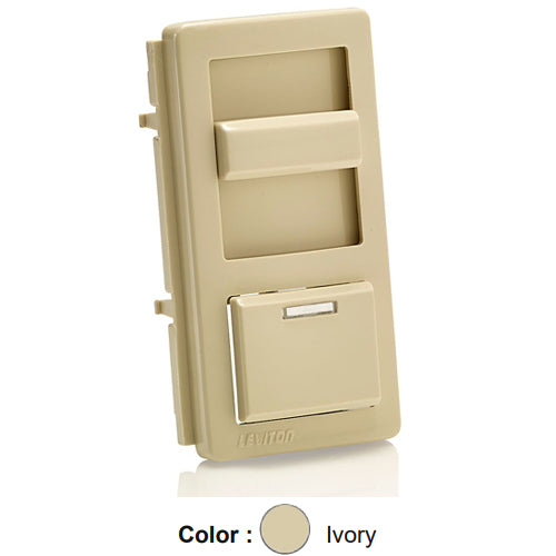 Leviton IPQFK-I, Color Change Kit for IllumaTech Preset Slide Fan Speed Control, With LED Locator Light, Ivory