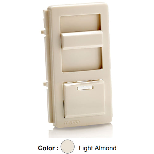 Leviton IPQFK-T, Color Change Kit for IllumaTech Preset Slide Fan Speed Control, With LED Locator Light, Light Almond