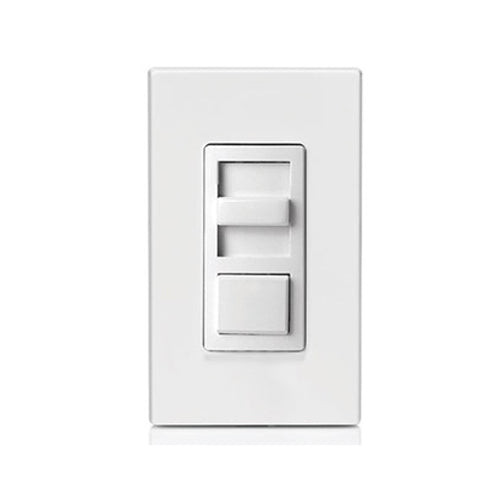 Leviton IPX12-70Z, IllumaTech Preset Slide Fluorescent Dimmer for Mark 10 Powerline Ballast, 1200VA, 277 Volt, 60Hz, Single Pole or 3-Way, White