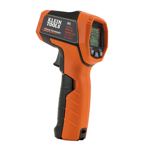 Klein Tools IR5, Dual Laser Infrared Thermometer, 12:1
