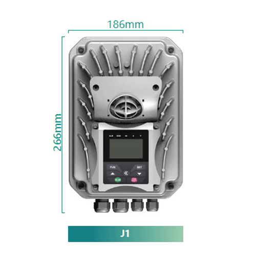 Eura Drives EM30-0007T3J1U5, EM30 Frequency Inverter, 3 in 3 out, 480V, 2A, 0.75KW, 1HP