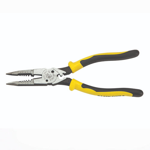 Klein Tools J207-8CR, Pliers, All-Purpose Needle Nose Pliers with Crimper, 8.5-Inch