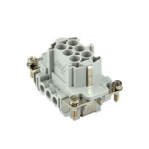 ITC JNEF06, 16A Female Insert, 6+G Poles, Integral Screw Terminal Wire Connection, 600V