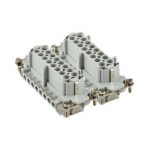 ITC JNEF16(#1-16) + JNEF16N(#17-32), 16A Female Insert, 32+G Poles, Integral Screw Terminal Wire Connection, 600V