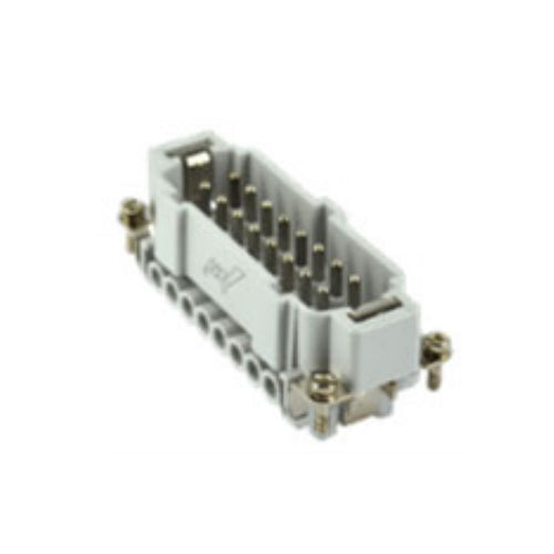 ITC JNEM16, 16A Male Insert, 16+G Poles, Integral Screw Terminal Wire Connection, 600V