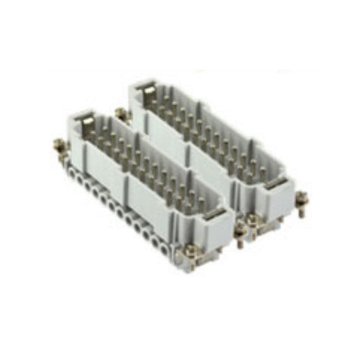ITC JNEM24(#1-24) + JNEM24N(#25-48), 16A Male Insert, 48+G Poles, Integral Screw Terminal Wire Connection,  600V