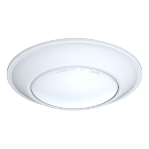 Juno JSBT 4IN 30K 90CRI WL MW BRKT M6, 4" SlimBasics JSBT Tapered LED Surface Mount Disk Light, 120V, 10.5W, 3000K Warm White, 750 Lumens, Matte White