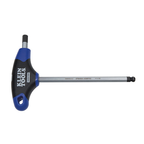 Klein Tools JTH6M4BE, 4 mm Ball-End Hex Key, Journeyman™ T-Handle, 6-Inch