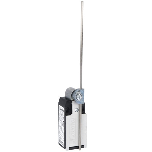 Lovato KBL2S11N, Limit Switch, K Series, One Bottom Cable Entry, Steel Adjustable Rod Lever, Dimensions to EN/BS 50047, Plastic Body, Contacts 1NO+1NC Snap Action, 1/2'' NPT
