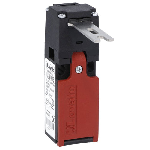 Lovato KBN1L21N, Safety Limit Switch, K Series, One Bottom Cable Entry, Straight Key Operated, Dimensions to EN/BS 50047, Plastic Body, Contacts 2NO+1NC Slow Action, 1/2'' NPT
