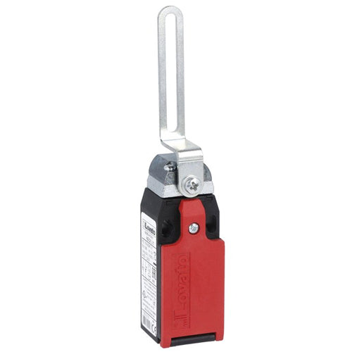 Lovato KBQ1L21N, Safety Limit Switch, K Series, One Bottom Cable Entry, Slotted Lever, Dimensions to EN/BS 50047, Plastic Body, Contacts 2NO+1NC Slow Action, 1/2'' NPT