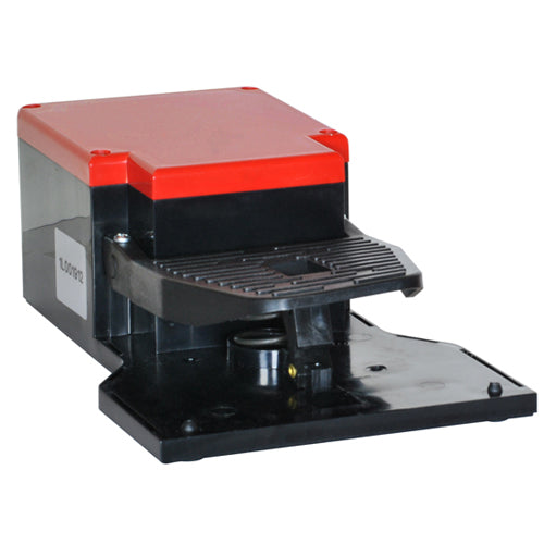 Lovato KG120S11, Foot Switch with Pedal Actuator Block, K Series, One Pedal, Plastic Body, Open, Contacts 1NO+1NC Snap Action