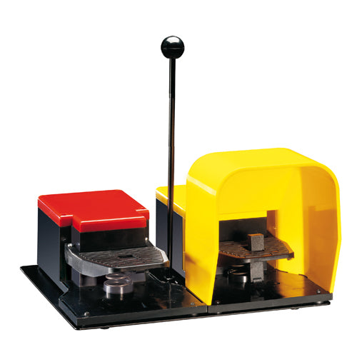 Lovato KGD004, Foot Switch, K Series, Two Pedals, Left Pedal with Free Actuation and Right Pedal with Safety Lever, Plastic Body, Left Open (Contacts 1NO+1NC Snap Action), Right with Cover (Contacts 2NO+2NC Snap Action)