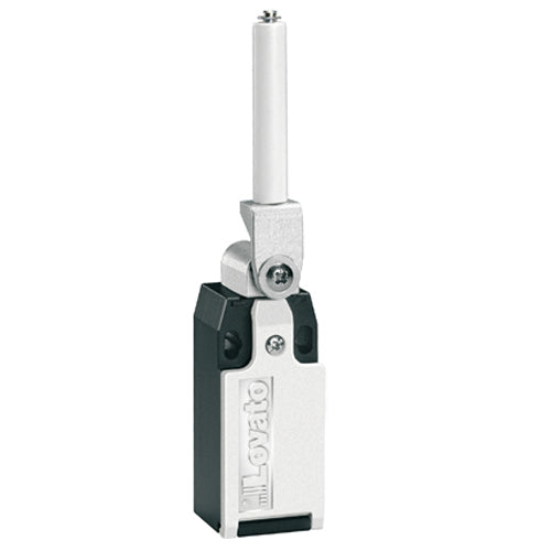 Lovato KMH1L02N, Limit Switch, K Series, One Bottom Cable Entry, Ceramic Rod Lever, Dimensions to EN/BS 50047, Metal Body, Contacts 2NC Slow Action, 1/2'' NPT