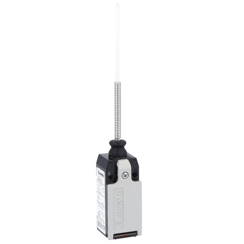 Lovato KMM2S02N, Limit Switch, K Series, One Bottom Cable Entry, Wobble Stick, Omnidirectional, Dimensions to EN/BS 50047, Metal Body, Contacts 2NC Snap Action, Semirigid Rod, 1/2'' NPT