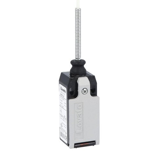 Lovato KMM2S11N, Metal Housing Limit Switch, 1NO + 1NC Contact Snap Action, Wobble Stick, Omnidirectional, Bottom Cable Entry 1/2 NPT Thread, IP65