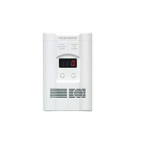 Kidde KN-COEG-3, Electrochemical Sensor Explosive Gas and Carbon Monoxide Alarm, Operated by AC Plug-in and 9V Battery Backup, Ordering P/N #: 900-0113-05