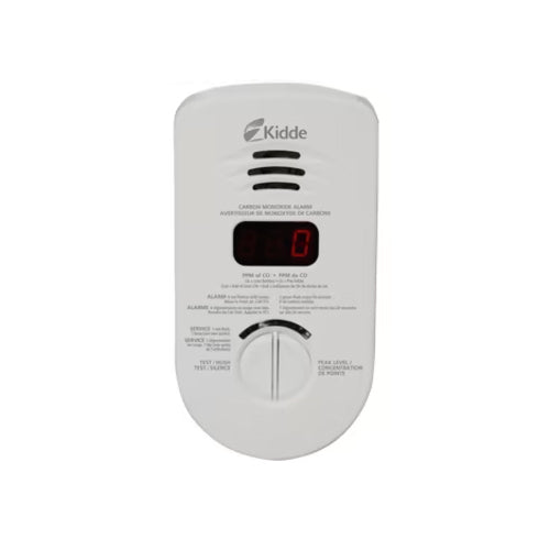 Kidde KN-COP-DP-10YLCA, 120VAC  Plug-in Worry-Free Digital Carbon Monoxide Alarm with 10-Year Battery Backup, Ordering P/N #: 900-0280