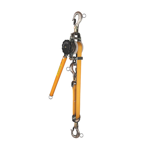 Klein Tools KN1500PEXH, Web-Strap Ratchet Hoist with Hot Rings