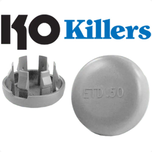 Rack-A-Tiers KOK999, 1/2" to 2" Knock Out Fillers (25/bag)