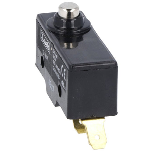 Lovato KSA3F, Plastic Micro Switch, K Series, Top Push Rod, Metal and Low Rod Plunger, 1NO/NC Contact, Faston Terminals