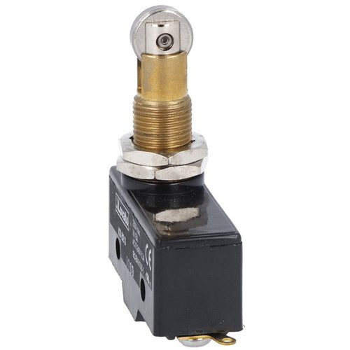 Lovato KSB2S, Plastic Micro Switch, K Series, Top Roller Push Plunger, M12 Fixing Head, 90° Roller, 1NO/NC Contact, Solder Terminals