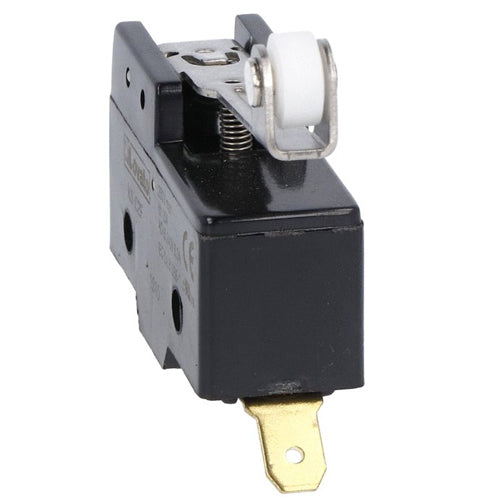 Lovato KSC2F, Plastic Micro Switch, K Series, Roller Centre Push Lever, 48.5mm/1.91in Long Lever, 1NO/NC Contact, Faston Terminals