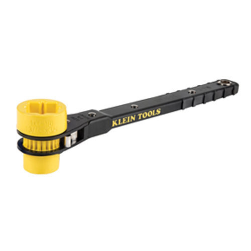 Klein Tools KT151T, 4-in-1 Lineman's Ratcheting Wrench