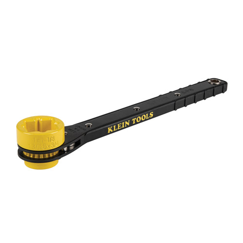 Klein Tools KT152T, 4-in-1 Lineman's Slim Ratcheting Wrench