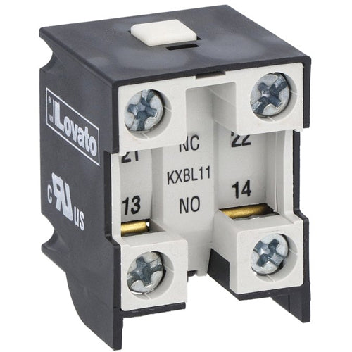 Lovato KXBS11, Contact Block, Contacts 1NO+1NC Snap Action