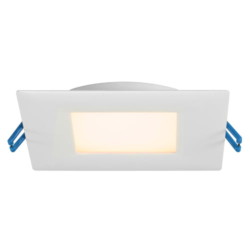 Lotus LB4S-24V-30K-WH, 4" LED Square 24VDC 2nd Gen Super Thin White Recessed, 13W, 3000K Warm White, 750 Lumens, Dimmable