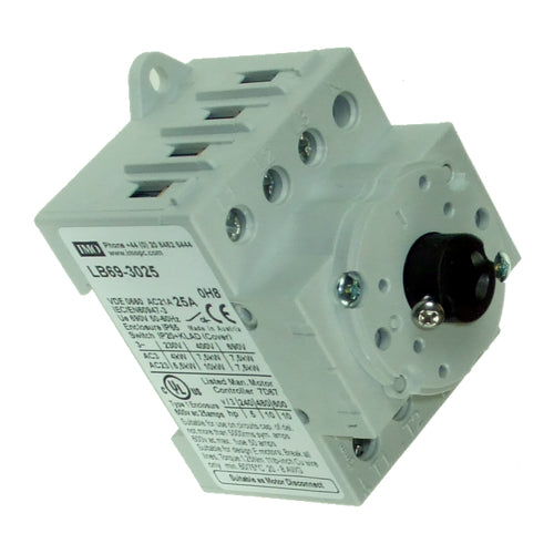 IMO LB69-3025, Base Mount Door Interlock 69 Series AC Disconnect, IP66, 3 Pole, 25A, Enclosed/Interlocked Handle