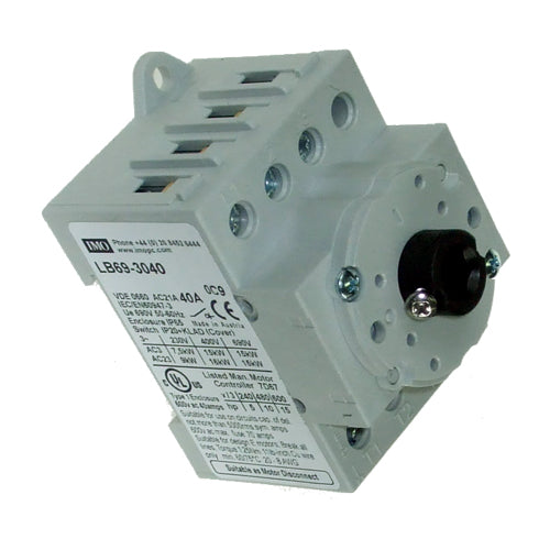 IMO LB69-3040, Base Mount Door Interlock 69 Series AC Disconnect, IP66, 3 Pole, 40A, Enclosed/Interlocked Handle
