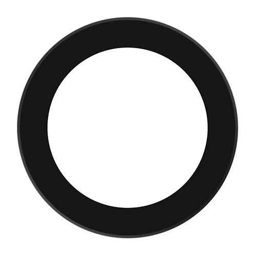 Lotus LBL-8CRT-B, 8" Black Round Trim Cover for TP120-347-RT8-C-DIM-G1-ES